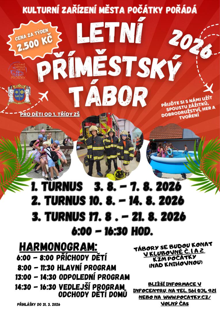 Příměstský tábor Počátky 2026