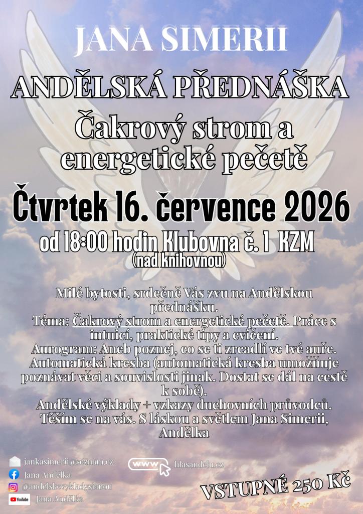 Andělská přednáčka - Čakrový strom a energetické pečetě 1